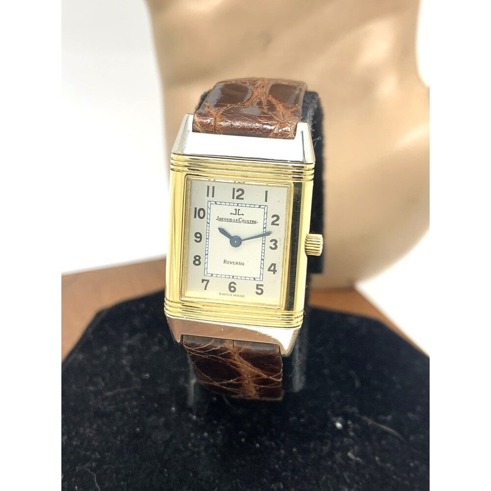 Jaeger-LeCoultre Reverso Women's Watch 260.5.08 Swiss Quartz 20x33mm Gold Steel